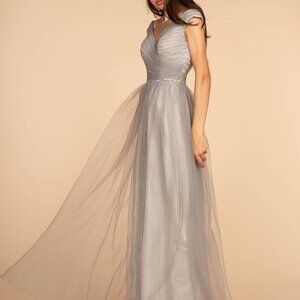 V-Neck Sleeveless A-Line Prom Dress GSGL2560